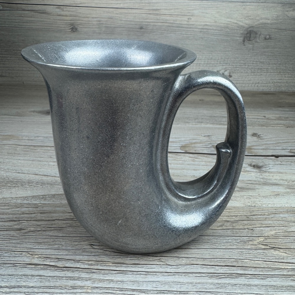 Wilton Armetale USA Peter French Horn Mug Stein Cup Vintage